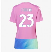 Camisa de Futebol AC Milan Fikayo Tomori #23 Equipamento Alternativo Mulheres 2023-24 Manga Curta